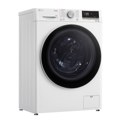 Пральна машина LG фронтальна, 8.5кг, 1200, A+++, 48см, дисплей, пара, інвертор, білий (F2V5GS0WW)