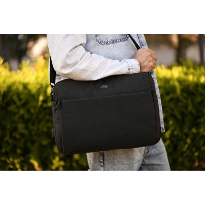 Сумка 2E, Melange 16", чорна (2E-CBN9265BK)