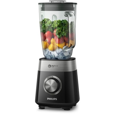 Блендер Philips стаціонарний Series 5000, 800Вт, чаша-2000мл, скло, чорний (HR2228/90) Блендер Philips стаціонарний Series 5000, 800Вт, чаша-2000мл, скло, чорний (HR2228/90)