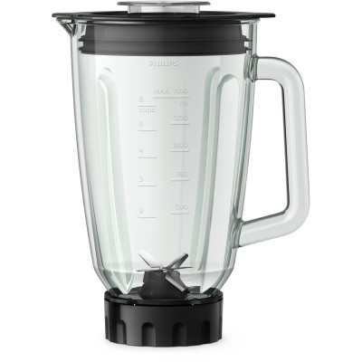 Блендер Philips стаціонарний Series 5000, 800Вт, чаша-2000мл, скло, чорний (HR2228/90) Блендер Philips стаціонарний Series 5000, 800Вт, чаша-2000мл, скло, чорний (HR2228/90)