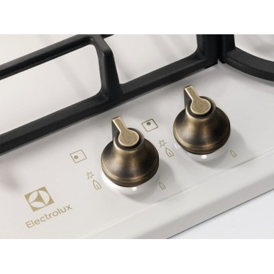 Варильна поверхня Electrolux газова Rococo, 60см, чавун, шампань (EGH6343RON)