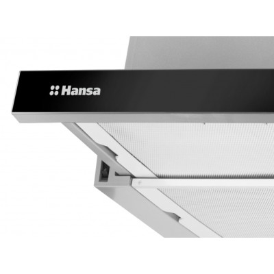 Витяжка Hansa телескопічна, 60см, 425м3ч, чорний+нерж (OTS6226IH)