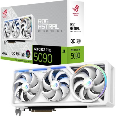 Відеокарта ASUS GeForce RTX 5090 32GB GDDR7 OC ROG-ASTRAL-RTX5090-O32G-WHITE білий (90YV0LWA-M0NA00)