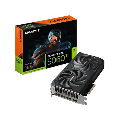 Відеокарта GIGABYTE GeForce RTX 5060 Ti 8GB GDDR7 WINDFORCE OC (GV-N506TWF2OC-8GD)