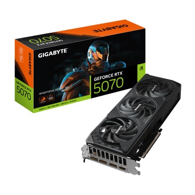 Відеокарта GIGABYTE GeForce RTX 5070 12GB GDDR7 WINDFORCE OC (GV-N5070WF3OC-12GD)