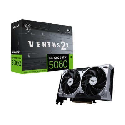 Відеокарта MSI GeForce RTX 5060 8GB GDDR7 VENTUS 2X OC (912-V537-002)