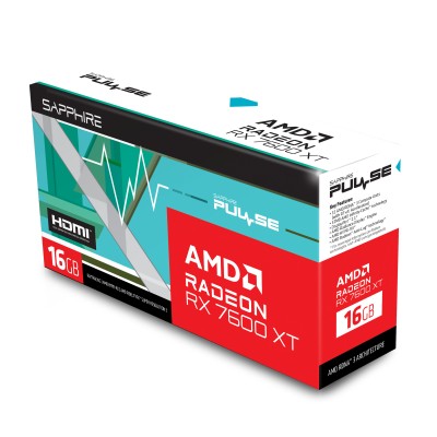 Відеокарта SAPPHIRE Radeon RX 7600 XT 16GB GDDR6 PULSE GAMING OC (11339-04-20G)