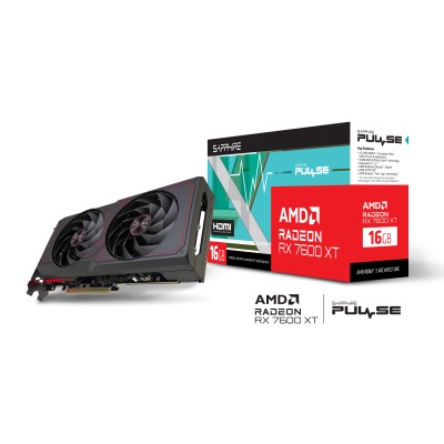 Відеокарта SAPPHIRE Radeon RX 7600 XT 16GB GDDR6 PULSE GAMING OC (11339-04-20G)
