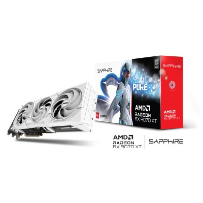 Відеокарта SAPPHIRE Radeon RX 9070 XT 16GB GDDR6 PURE GAMING OC (11348-02-20G)