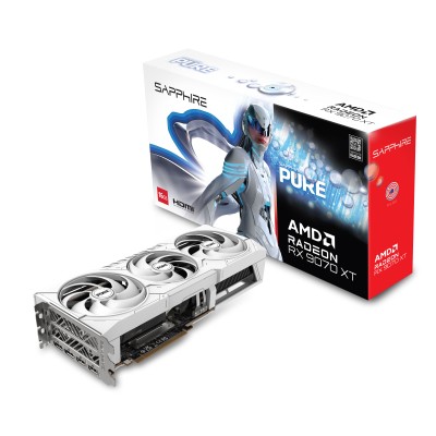 Відеокарта SAPPHIRE Radeon RX 9070 XT 16GB GDDR6 PURE GAMING OC (11348-02-20G)