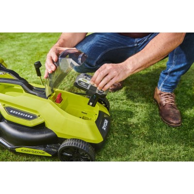 Газонокосарка акумуляторна Ryobi ONE+ HP RY18LMX33A-150 18В акб 1х5А·год 33см 30л 25-90мм 9.3кг Газонокосарка акумуляторна Ryobi ONE+ HP RY18LMX33A-150 18В акб 1х5А·год 33см 30л 25-90мм 9.3кг