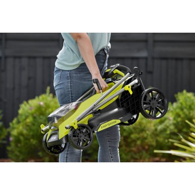 Газонокосарка акумуляторна Ryobi ONE+ HP RY18LMX33A-150 18В акб 1х5А·год 33см 30л 25-90мм 9.3кг Газонокосарка акумуляторна Ryobi ONE+ HP RY18LMX33A-150 18В акб 1х5А·год 33см 30л 25-90мм 9.3кг