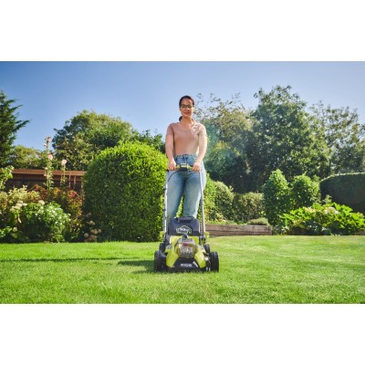 Газонокосарка акумуляторна Ryobi ONE+ HP RY18LMX33A-150 18В акб 1х5А·год 33см 30л 25-90мм 9.3кг Газонокосарка акумуляторна Ryobi ONE+ HP RY18LMX33A-150 18В акб 1х5А·год 33см 30л 25-90мм 9.3кг