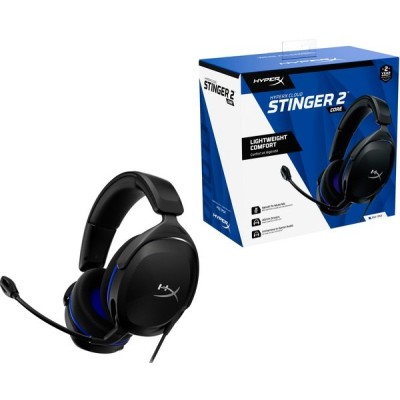 Гарнітура HyperX Cloud Stinger 2 Core PS5/PS4, mini-jack, чорно-синій (6H9B6AA) Гарнітура HyperX Cloud Stinger 2 Core PS5/PS4, mini-jack, чорно-синій (6H9B6AA)