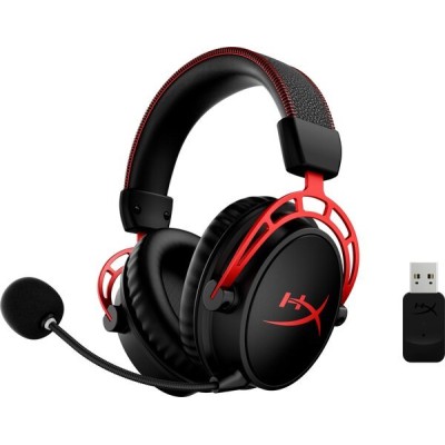 Гарнітура ігрова HyperX Cloud Alpha WL/USB-A, чорно-червоний (4P5D4AA)