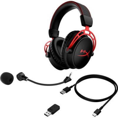 Гарнітура ігрова HyperX Cloud Alpha WL/USB-A, чорно-червоний (4P5D4AA)