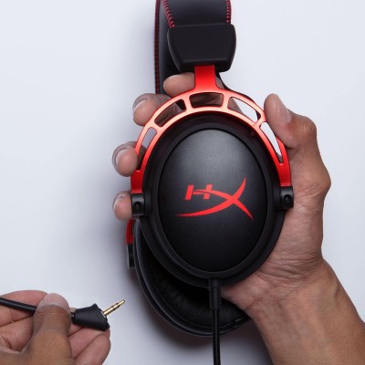 Гарнітура ігрова HyperX Cloud Alpha, mini-jack/dual 3.5мм, 1.2м/2м чорно-червоний (4P5L1AM)