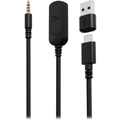 Гарнітура ігрова HyperX Cloud III, mini-jack/USB-A/USB-C, 1.2м/1.3м, чорний (727A8AA) Гарнітура ігрова HyperX Cloud III, mini-jack/USB-A/USB-C, 1.2м/1.3м, чорний (727A8AA)