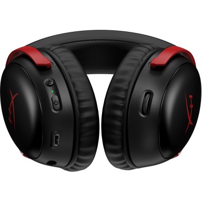 Гарнітура ігрова HyperX Cloud III, WL/USB-A/USB-C, чорно-червоний (77Z46AA) Гарнітура ігрова HyperX Cloud III, WL/USB-A/USB-C, чорно-червоний (77Z46AA)