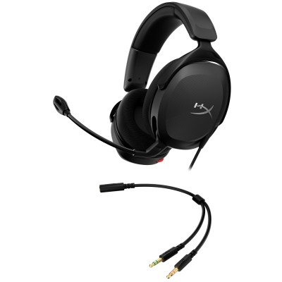 Гарнітура ігрова HyperX Cloud Stinger 2 Core, mini-jack/dual 3.5мм, 2м/0.15м, чорний (683L9AA)