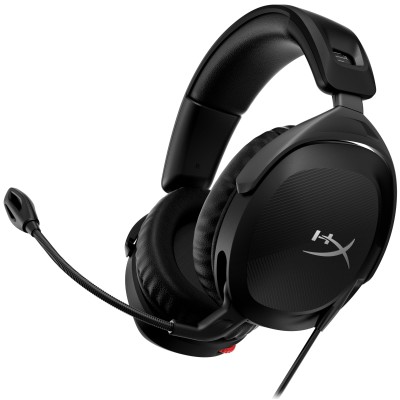 Гарнітура ігрова HyperX Cloud Stinger 2, mini-jack/dual 3.5мм, 2м/0.15м, чорний (519T1AA)