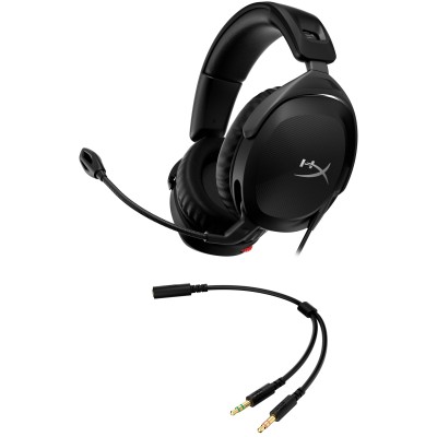 Гарнітура ігрова HyperX Cloud Stinger 2, mini-jack/dual 3.5мм, 2м/0.15м, чорний (519T1AA)