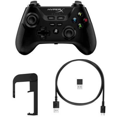 Геймпад HyperX Clutch, cross-platform, WL/BT/USB-A, чорний (516L8AA)