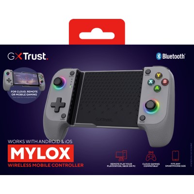 Геймпад Trust GXT 735G Mylox Wireless mobile Gaming Controller, BT, сірий