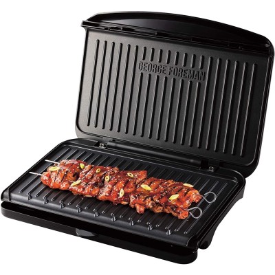 Гриль George Foreman прижимний Fit Grill Large 2400Вт, темп. режимів-1, пластик, чорний Гриль George Foreman прижимний Fit Grill Large 2400Вт, темп. режимів-1, пластик, чорний