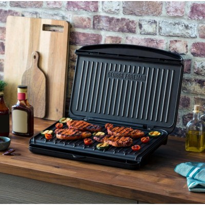 Гриль George Foreman прижимний Fit Grill Large 2400Вт, темп. режимів-1, пластик, чорний Гриль George Foreman прижимний Fit Grill Large 2400Вт, темп. режимів-1, пластик, чорний