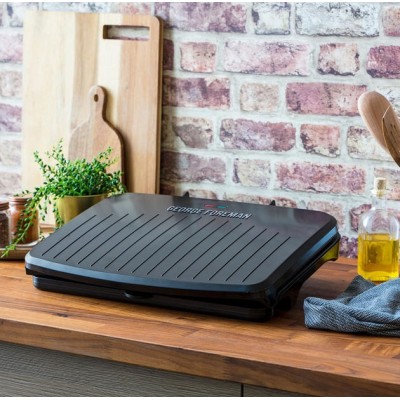Гриль George Foreman прижимний Fit Grill Large 2400Вт, темп. режимів-1, пластик, чорний Гриль George Foreman прижимний Fit Grill Large 2400Вт, темп. режимів-1, пластик, чорний