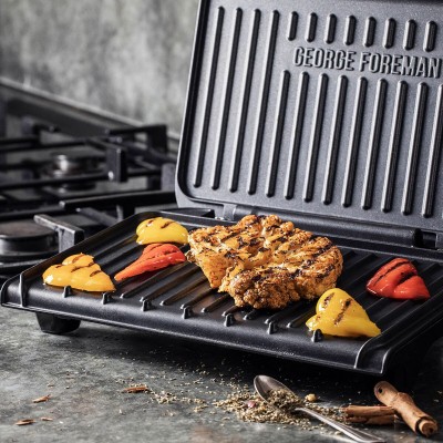 Гриль George Foreman прижимний Fit Grill Medium 1630Вт, темп. режимів-1, пластик, чорний Гриль George Foreman прижимний Fit Grill Medium 1630Вт, темп. режимів-1, пластик, чорний