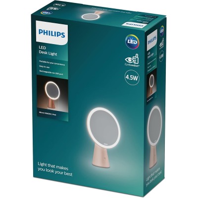 Дзеркало косметичне Philips Mirror 4.5w 5000/4000/3000K USB рожевий Дзеркало косметичне Philips Mirror 4.5w 5000/4000/3000K USB рожевий