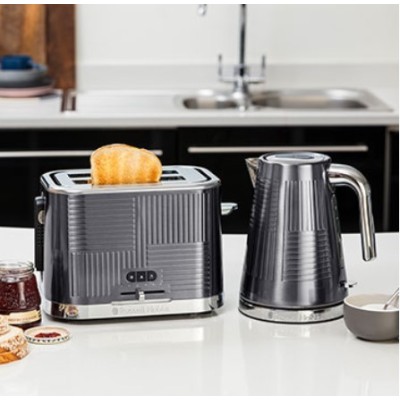 Електрочайник Russell Hobbs Geo Steel, 1.7л, метал, чорний (25240-70)