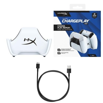 Зарядна станція HyperX ChargePlay Duo для PS5 DualSense (51P68AA) White