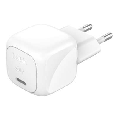 Зарядний пристрій мережевий Belkin 30Вт USB-С PD PPS, білий Зарядний пристрій мережевий Belkin 30Вт USB-С PD PPS, білий