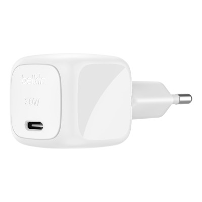 Зарядний пристрій мережевий Belkin 30Вт USB-С PD PPS, білий Зарядний пристрій мережевий Belkin 30Вт USB-С PD PPS, білий