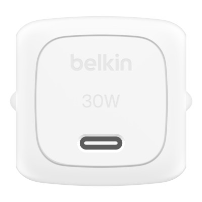 Зарядний пристрій мережевий Belkin 30Вт USB-С PD PPS, білий Зарядний пристрій мережевий Belkin 30Вт USB-С PD PPS, білий