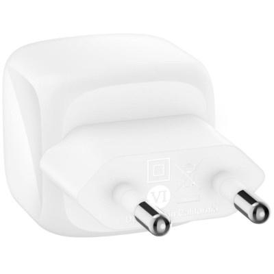 Зарядний пристрій мережевий Belkin 30Вт USB-С PD PPS, кабель USB-С > USB-C, 1м, PVC, білий Зарядний пристрій мережевий Belkin 30Вт USB-С PD PPS, кабель USB-С > USB-C, 1м, PVC, білий