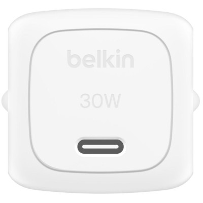 Зарядний пристрій мережевий Belkin 30Вт USB-С PD PPS, кабель USB-С > USB-C, 1м, PVC, білий Зарядний пристрій мережевий Belkin 30Вт USB-С PD PPS, кабель USB-С > USB-C, 1м, PVC, білий