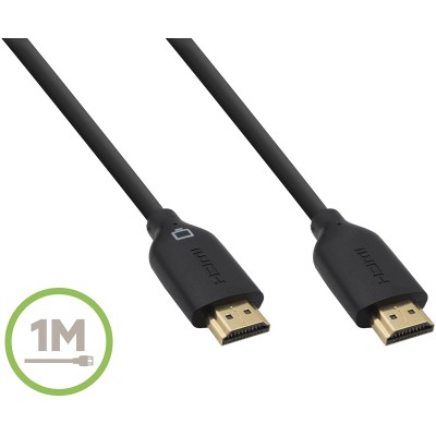 Кабель HDMI (M/M) Belkin 1м, High Speed Ethernet, чорний (F3Y021BT1M) Кабель HDMI (M/M) Belkin 1м, High Speed Ethernet, чорний (F3Y021BT1M)