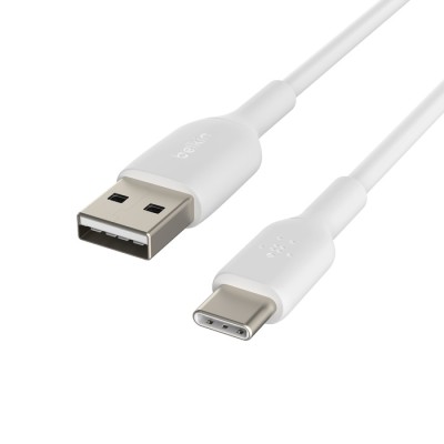 Кабель USB-A > USB-C заряджання/синхронізації Belkin 1м, 15Вт, Type-C, PVC, білий (CAB001BT1MWH) Кабель USB-A > USB-C заряджання/синхронізації Belkin 1м, 15Вт, Type-C, PVC, білий (CAB001BT1MWH)