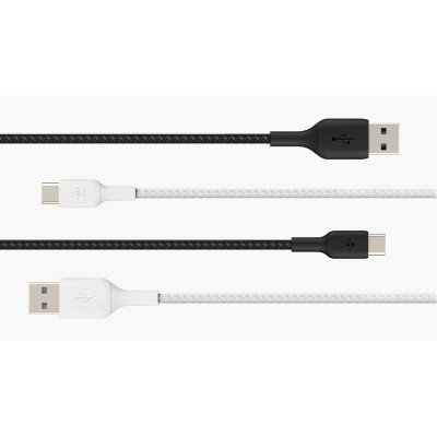 Кабель USB-A > USB-C заряджання/синхронізації Belkin 1м, 15Вт, Type-C, плетений, білий (CAB002BT1MWH) Кабель USB-A > USB-C заряджання/синхронізації Belkin 1м, 15Вт, Type-C, плетений, білий (CAB002BT1MWH)