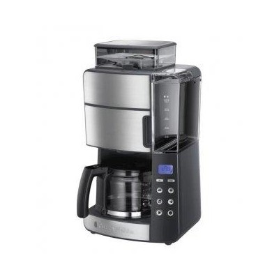 Кавоварка Russell Hobbs крапельна Grind and Brew, 1.25л, мелена, LED-дисплей, чорно-метал (25610-56) Кавоварка Russell Hobbs крапельна Grind and Brew, 1.25л, мелена, LED-дисплей, чорно-метал (25610-56)