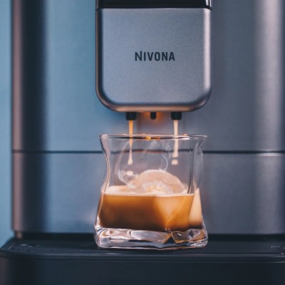 Кавомашина Nivona CafeRomatica, 1.8л, зерно+мелена, автомат.капуч, дисплей, авторецептів -9, пригот, холодної кави, перлинно-бла