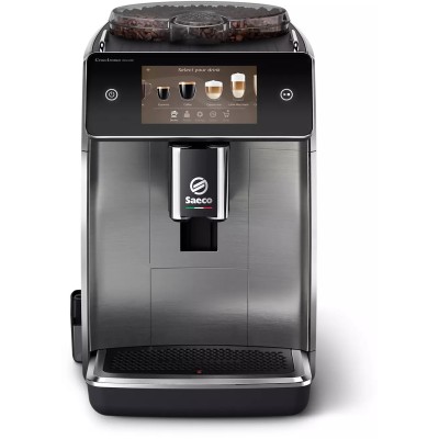 Кавомашина Saeco GranAroma Deluxe 1.8л, зерно + мелена, автомат.капучинатор, авторецептів - 18, чорний (SM6685/00)
