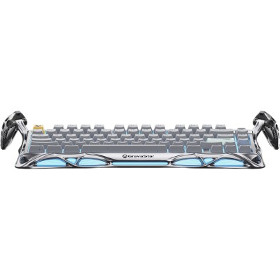 Клавіатура механічна GravaStar Mercury K1 Pro 80keys, GravaStar x Kailh Speedy Mint, EN/UKR, BT/WL/USB, сірий Клавіатура механічна GravaStar Mercury K1 Pro 80keys, GravaStar x Kailh Speedy Mint, EN/UKR, BT/WL/USB, сірий