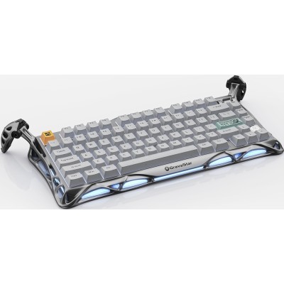 Клавіатура механічна GravaStar Mercury K1 Pro 80keys, GravaStar x Kailh Speedy Mint, EN/UKR, BT/WL/USB, сірий Клавіатура механічна GravaStar Mercury K1 Pro 80keys, GravaStar x Kailh Speedy Mint, EN/UKR, BT/WL/USB, сірий