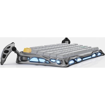 Клавіатура механічна GravaStar Mercury K1 Pro 80keys, GravaStar x Kailh Speedy Mint, EN/UKR, BT/WL/USB, сірий Клавіатура механічна GravaStar Mercury K1 Pro 80keys, GravaStar x Kailh Speedy Mint, EN/UKR, BT/WL/USB, сірий