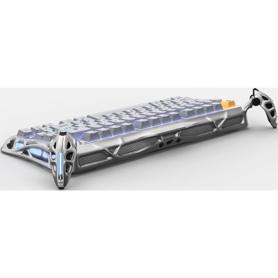 Клавіатура механічна GravaStar Mercury K1 Pro 80keys, GravaStar x Kailh Speedy Mint, EN/UKR, BT/WL/USB, сірий Клавіатура механічна GravaStar Mercury K1 Pro 80keys, GravaStar x Kailh Speedy Mint, EN/UKR, BT/WL/USB, сірий